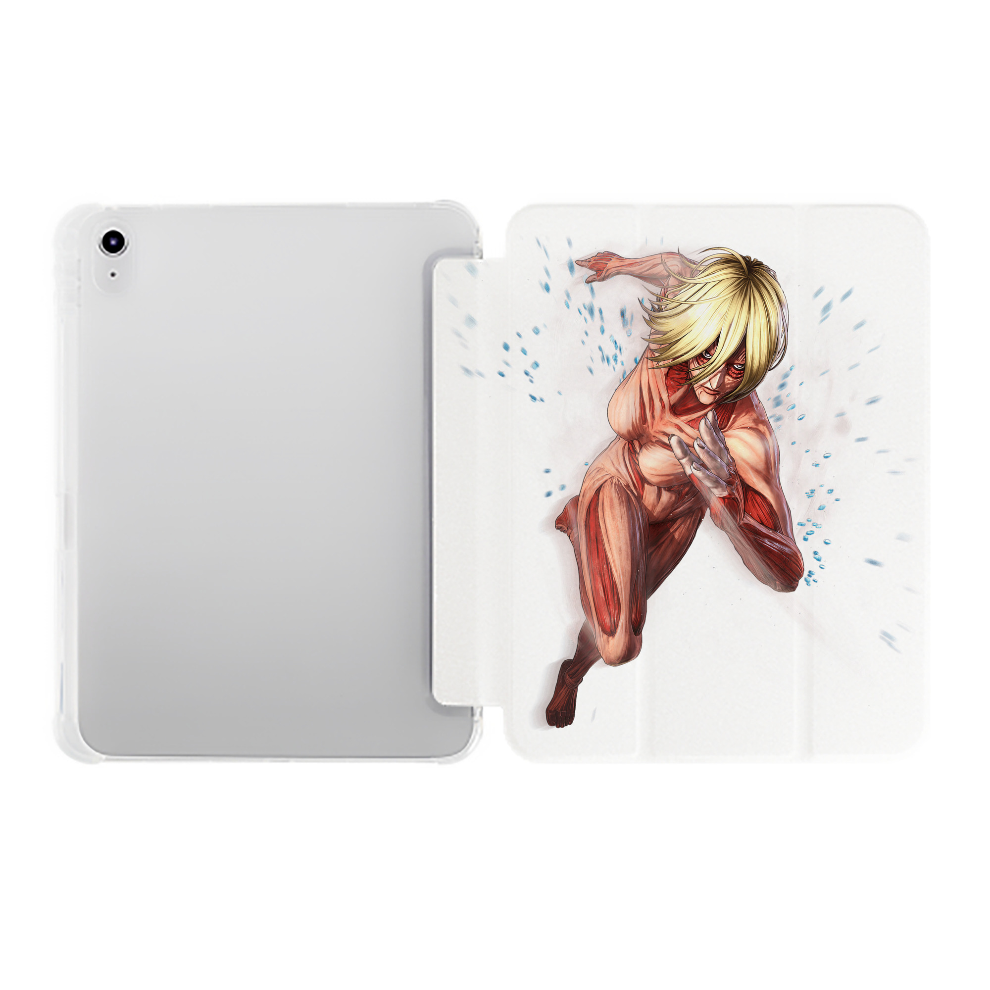 （画像用） 進撃の巨人 Attack on Titan IPad ケース ペン収納付き 三つ折りスタンド PUレザー×シリコン 対応機種9.5/10.5/10.9インチ